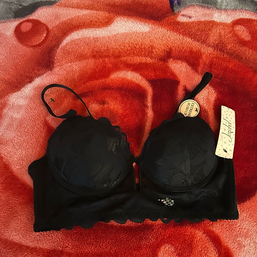 Jezebel Black Lace Bra